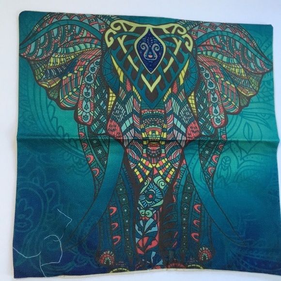 Mandala Bohemian Elephant 🐘 Pillow Cover - Picture 4 of 5